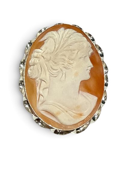 Brosche Mandile 1922 Dame Cammei  in Silber Conchiglia 2MSPCM35.5.26 - 2MSPCM35.5.26